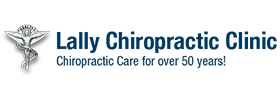 Lally Chiropractic Clinic logo with winged emblem